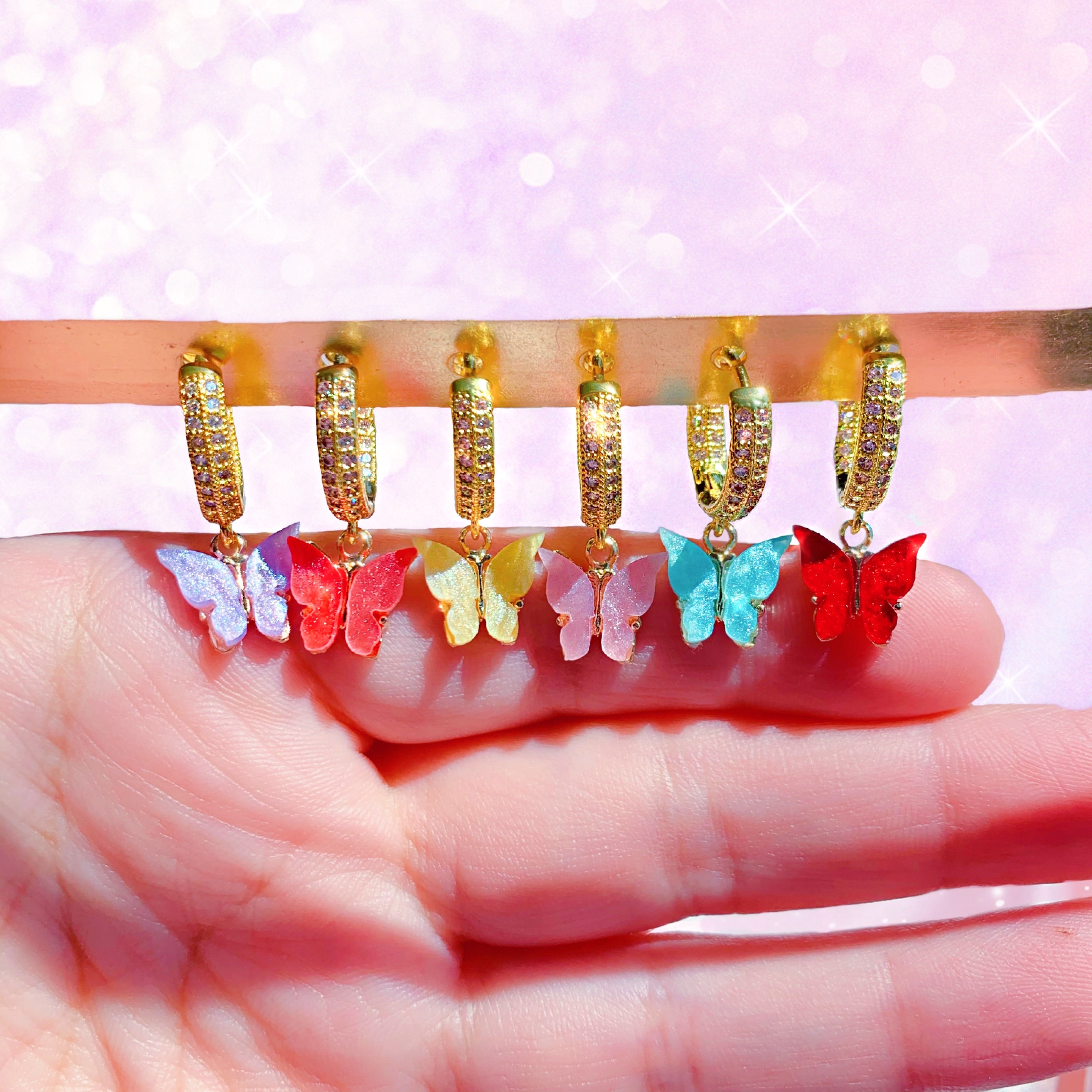 Coral Fly Earrings (4490100834370)
