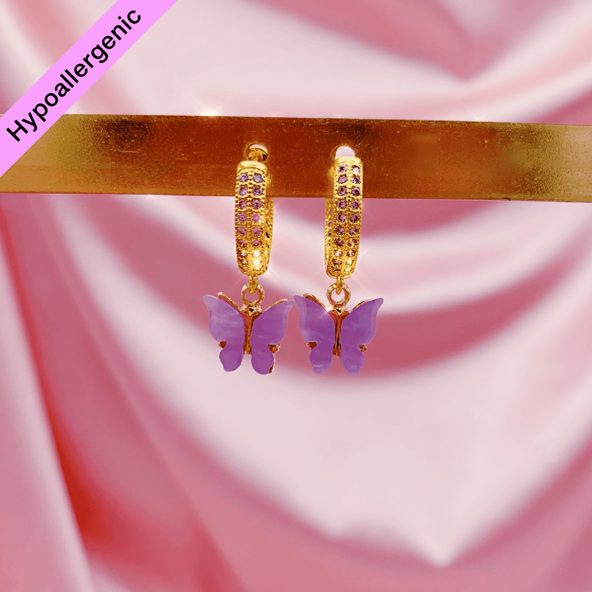 Lily Lilac Earrings (4455372652610)
