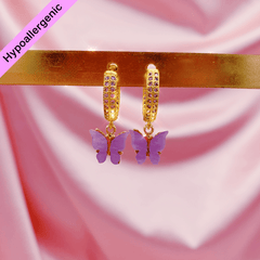 Lily Lilac Earrings (4455372652610)
