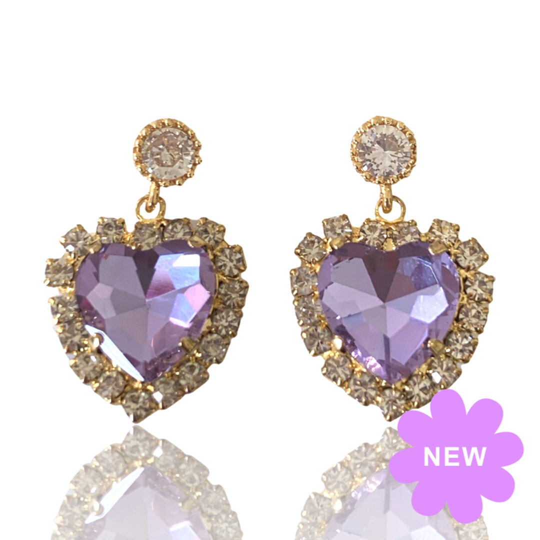 Lavender Luv Stud Earrings (4490766221378)